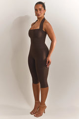 The Natalia Capris in Brown