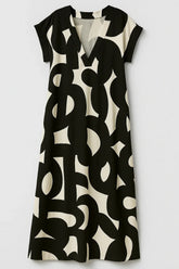 Chic Women'S V-Neck Maxi Dress With An Elegant Silhouette