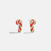 Holiday Twist Candy Cane Stud Earrings - Candy Cane