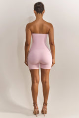 The Sculpt Short Unitard in Pink