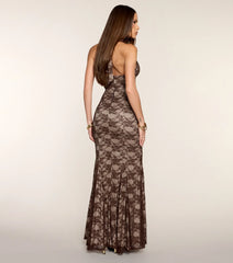 Emma Lace Mermaid Formal Dress