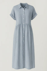 Ladies' Elegant Midi Dress With Pockets