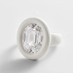 Joy Pop Cubic Zirconia Ring - Clear/White