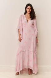 Brinley Floral Chiffon Maxi Dress