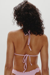 Isla Skimpy Gingham Bikini Top - Gingham Ribbon