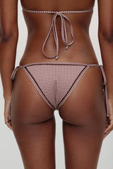 x BELLA HADID Mackenzie String Bikini Bottom - Dream Gingham