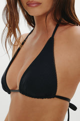 Paradise Micro Halter Bikini Top - Midnight Serenade