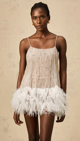 Aella Lace Backless Mini Dress