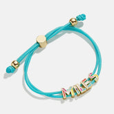 Kids' Custom Cord Bracelet - Aqua