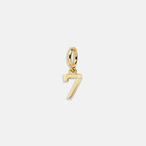 Gold Number Cluster Charm - 7