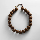 Jane Beaded Necklace - Wood