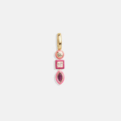 Jeweled Cluster Charm - Pink