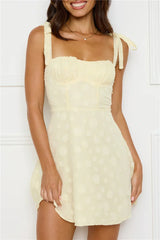 Skyline Effect Mini Dress Yellow