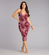 Afterlight Abstract Midi Dress