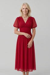 Elegant Long Dress With V-Neck