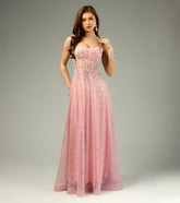 Gloria Lace-Up Corset A-Line Ball Gown