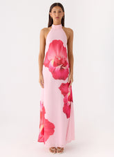 Len Maxi Dress Pink Floral Spritz