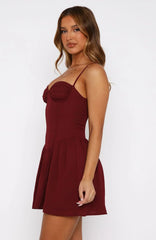 You'Re A Problem Mini Dress Wine