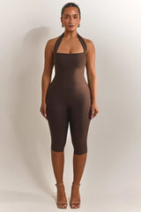 The Natalia Capris in Brown