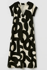 Chic Women'S V-Neck Maxi Dress With An Elegant Silhouette