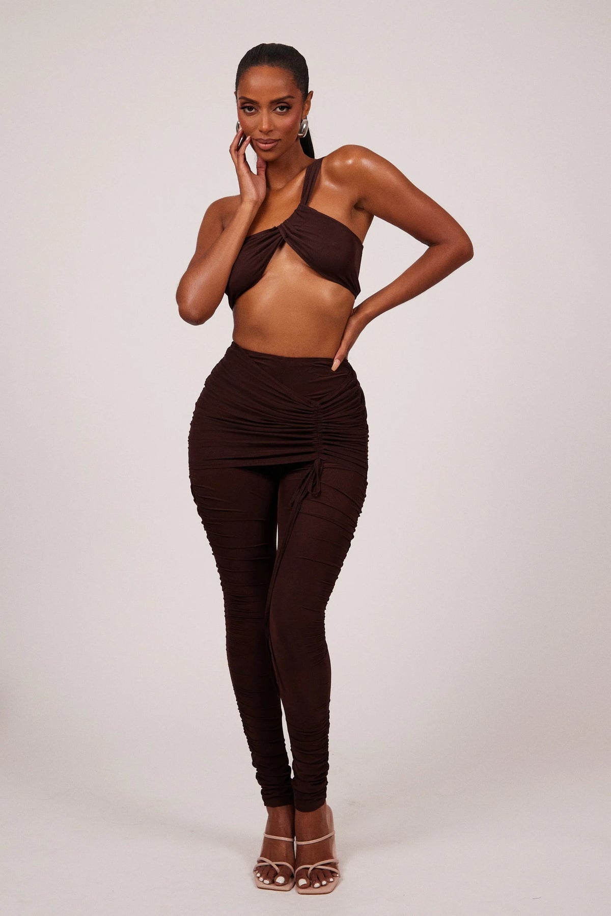 The Overskirt Set in Brown