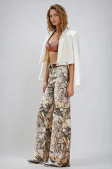 Tex High-Rise Camo Jeans