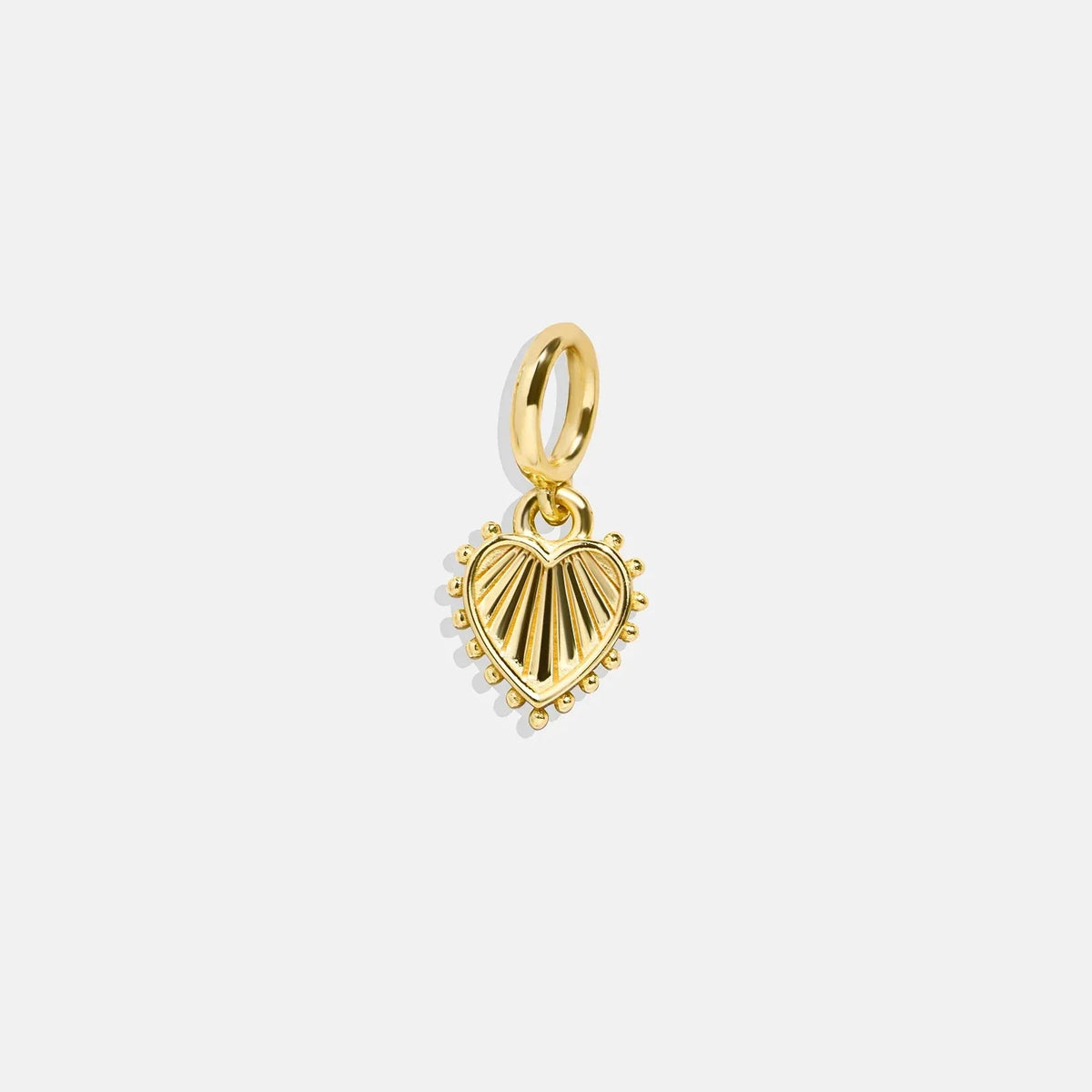 Heart Cluster Charm - Heart Gold