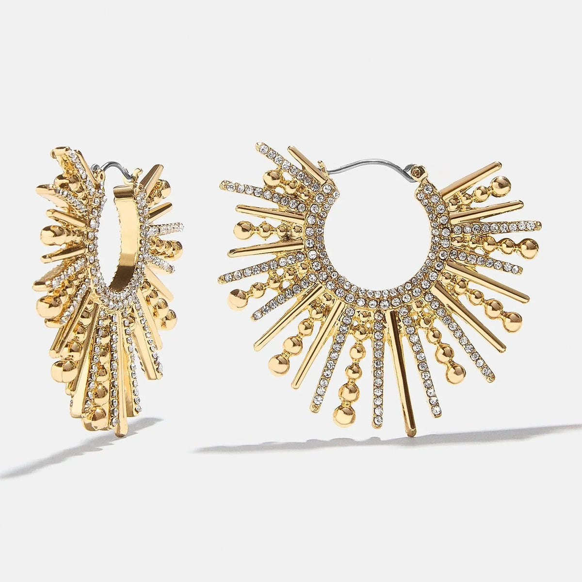 Jaskamal Earrings - Gold/Pavé