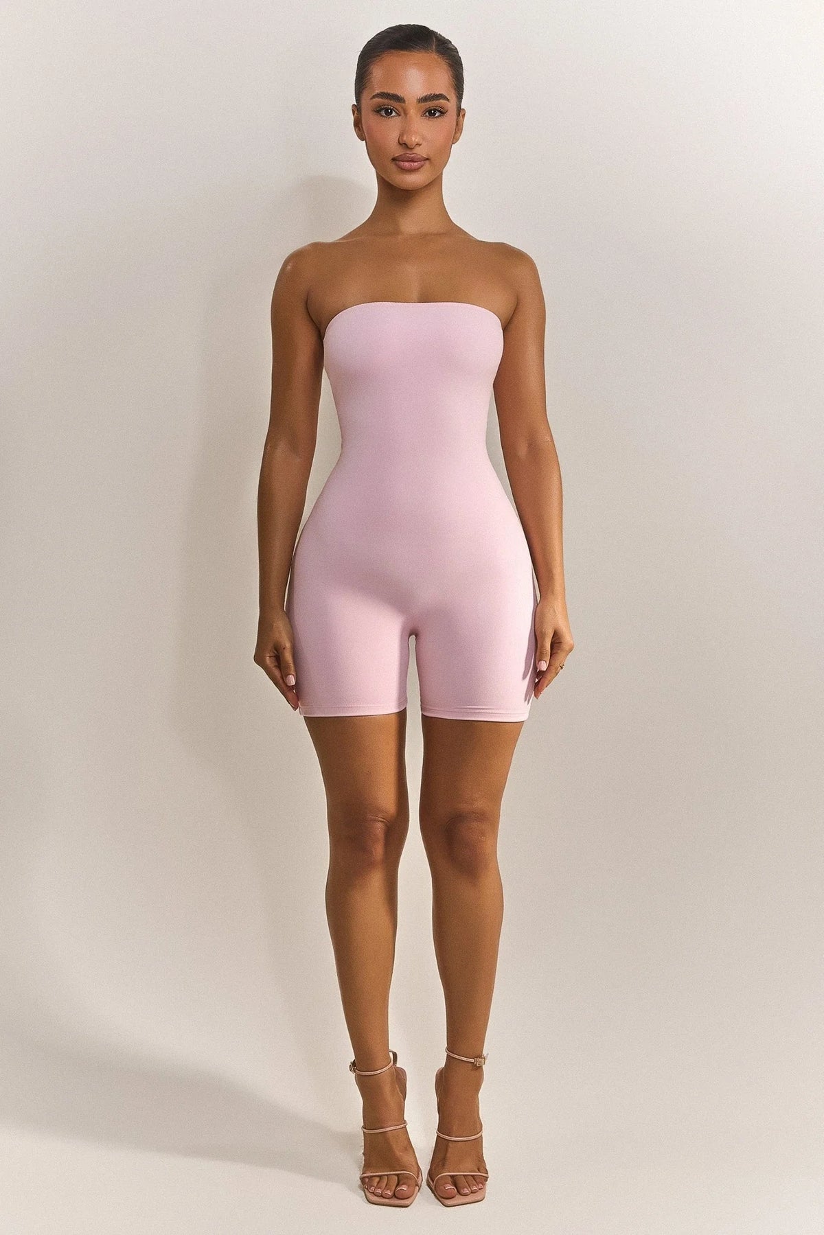 The Sculpt Short Unitard in Pink