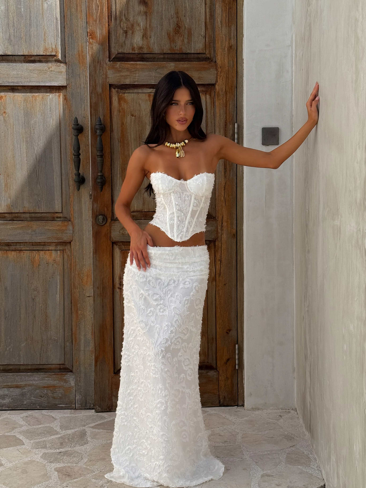 Lucy'S Catherine Skirt Ivory