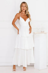 Fashionably Ever After Maxi Dress White