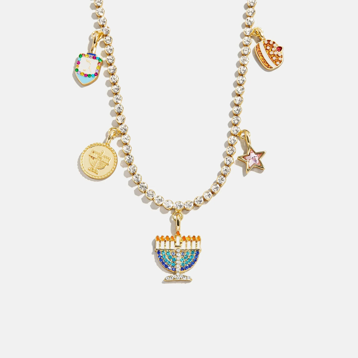 Happy Hanukkah Kids' Charm Necklace - Menorah