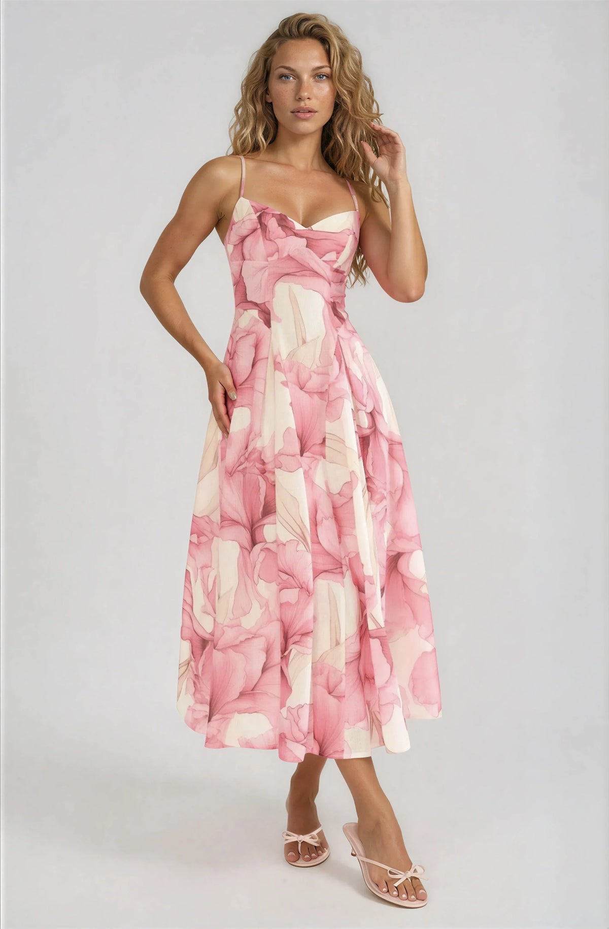 Mara Floral Midi Dress