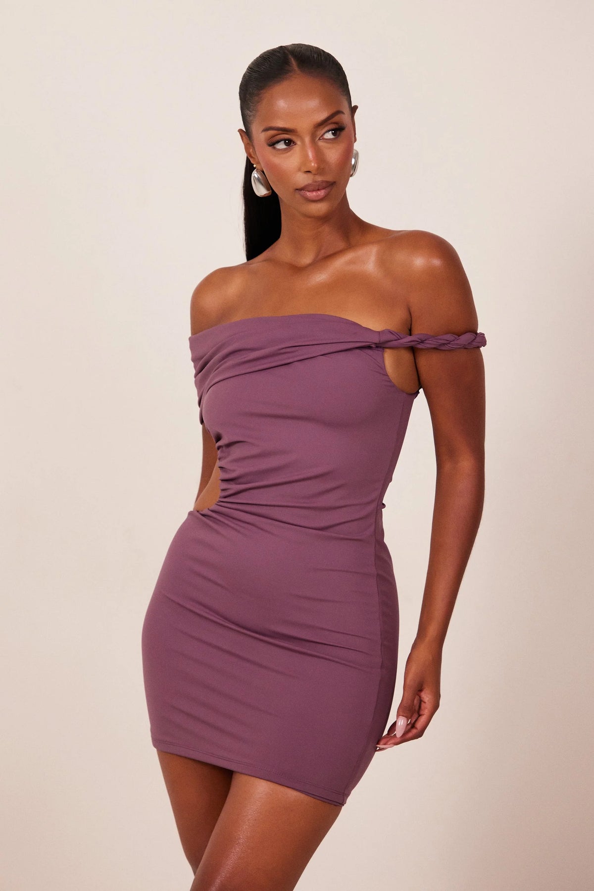 The Rope Cut Out Mini in Plum
