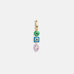 Jeweled Cluster Charm - Multi/Gold