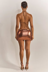 The Three Piece Bikini Set in Bronze