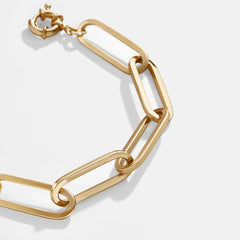 Hera Bracelet - Large Gold Plated Brass