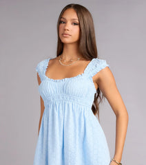 Sunshine State Of Mind Eyelet Mini Dress