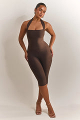 The Natalia Capris in Brown
