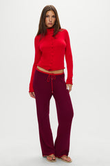 Leo Knit Button Up Cardigan - Ember