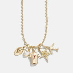 Jersey Custom Cluster Charm - Red