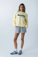 Brady Knit Sweater In Butter Yellow