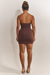 The Bandeau Cut Out Mini in Brown