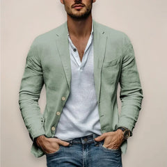 Men’s Linen Blazer – Lightweight Comfortable, Elegant Summer Style