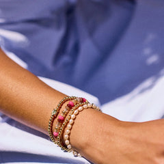 Ginnie Pearl Bracelet - Single Gold