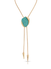 Turquoise Statement Bolo Necklace