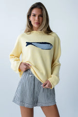 Brady Knit Sweater In Butter Yellow